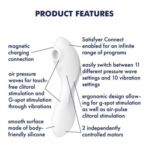 Satisfyer Curvy Trinity 5+ akkus dupla vibrátor