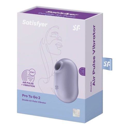 Satisfyer Pro 2 Go 2 léghullámos csiklóizgató vibrátor - lila