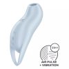 Satisfyer Pocket Pro 1 léghullámos csiklóizgató - kék