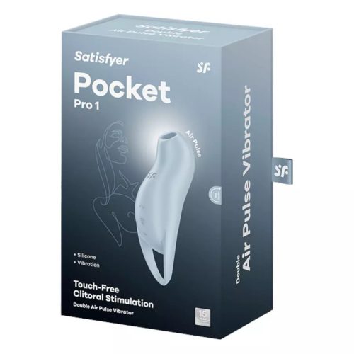 Satisfyer Pocket Pro 1 léghullámos csiklóizgató - kék