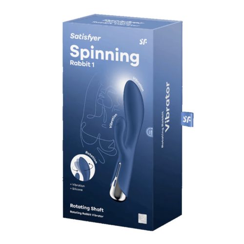 Satisfyer Spinning Rabbit 1 forgó csiklókaros vibrátor - kék