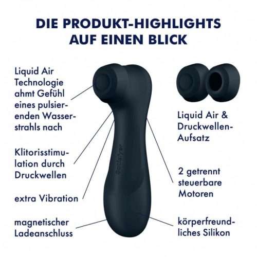 Satisfyer PRO 2 Gen 3 tölthető csiklószívó - fekete