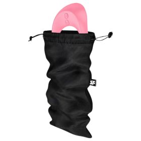   Satisfyer Treasure Bag - diszkrét fekete tároló táska - közepes 