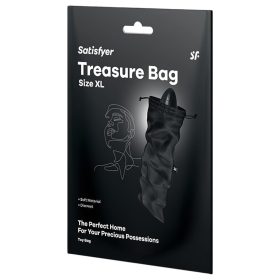 Satisfyer Treasure Bag XL - fekete tároló táska - nagy