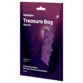   Satisfyer Treasure Bag XL - diszkrét lila tároló táska - extra nagy