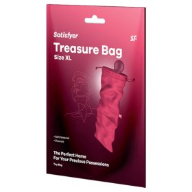   Satisfyer Treasure Bag XL - diszkrét pink tároló táska - extra nagy 