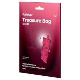   Satisfyer Treasure Bag M - diszkrét pink  tároló táska - közepes 