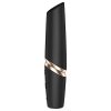 Satisfyer Perfect Kiss - akkus fekete rúzs vibrátor 