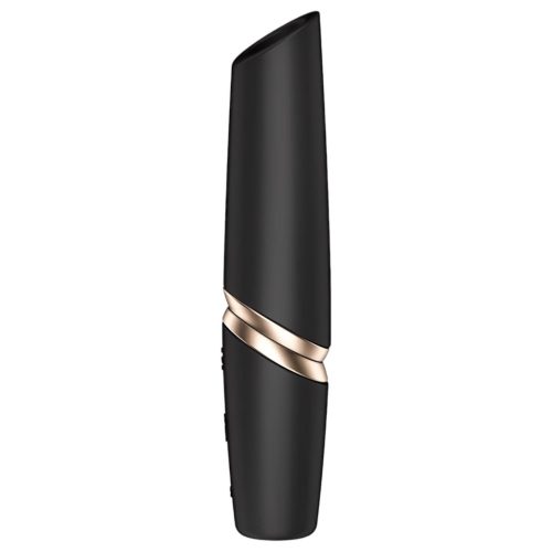 Satisfyer Perfect Kiss - akkus fekete rúzs vibrátor 