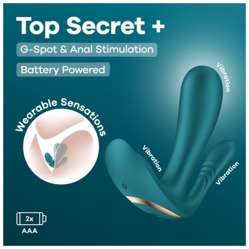 Satisfyer Top Secret+ - 3 ágú, hordható vibrátor 