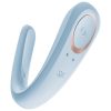 Satisfyer Double Classic - kék párvibrátor