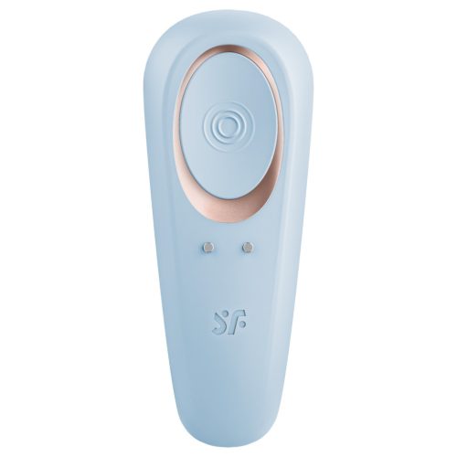 Satisfyer Double Classic - kék párvibrátor