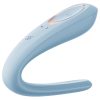 Satisfyer Double Classic - kék párvibrátor