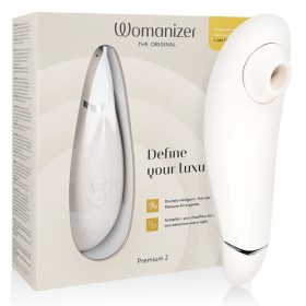   Womanizer  Permium 2 - fehér léghullámos csiklóizgató vibrátor 