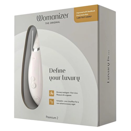 Womanizer  Permium 2 - fehér léghullámos csiklóizgató vibrátor 