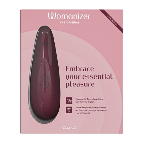 Womanizer Classic 2 vízálló csiklóizgató - bordó