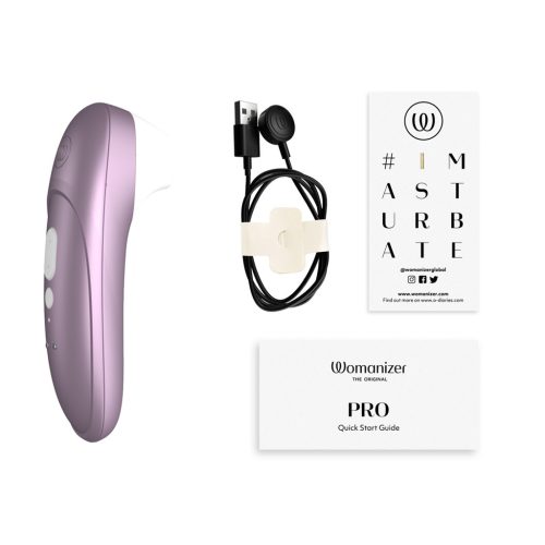 Womanizer Pro léghullámos csiklóizgató vibrátor - lila