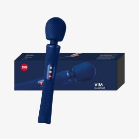 Vim akkus szilikon masszírozó vibrátor - kék