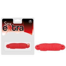 Sex Extra erős piros kötél - 3 m