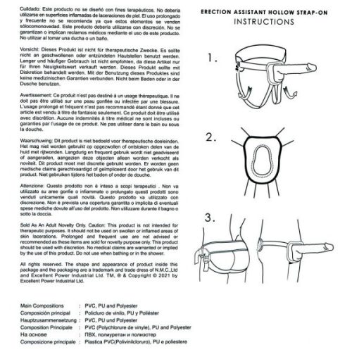 Erection Assistant felcsatolható péniszköpeny - 21,5 cm
