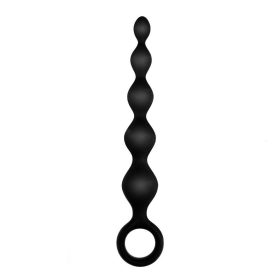Arse Beads szilikon fekete anál füzér