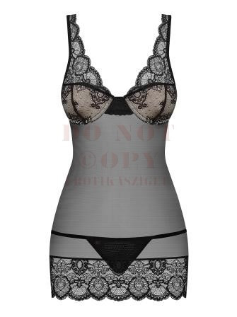 Obsessive 853 szexi hálóruha - S/M