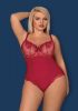 Obsessive Rosalyne bordó body - L/XL