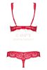Obsessive 853 piros csipkeszett - L/XL