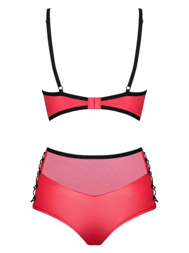 Obsessive Leatheria piros bőrhatású szett - S/M