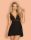 Obsessive Klarita fekete babydoll - S/M