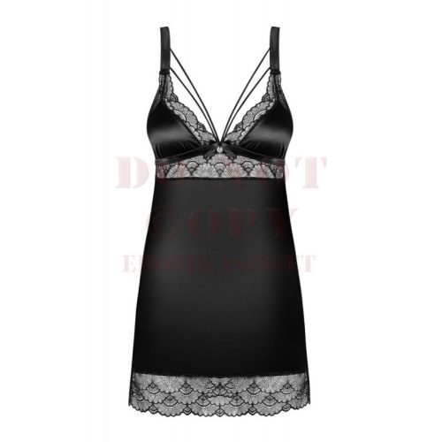 Obsessive Eloissa fekete babydoll - S/M