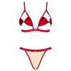 Obsessive Rubinesa piros szett - L/XL