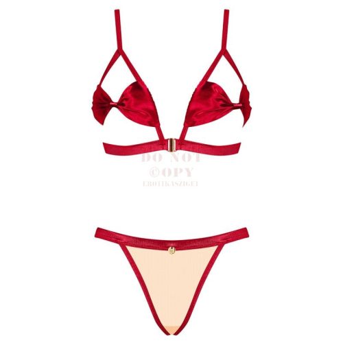 Obsessive Rubinesa piros szett - L/XL