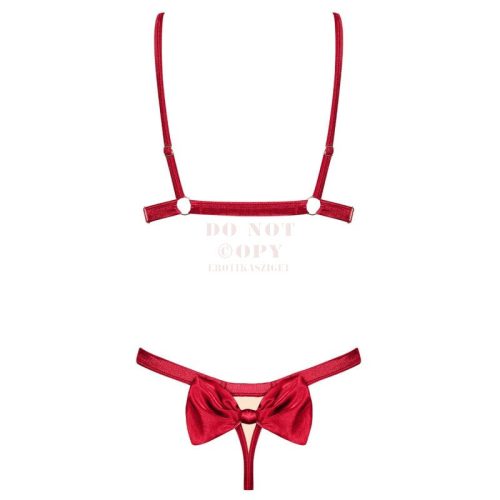 Obsessive Rubinesa piros szett - L/XL