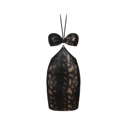 Obsessive Vivianty szexi fekete ruha - M/L