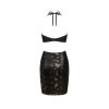 Obsessive Vivianty szexi fekete ruha - M/L