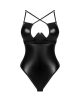 Norides fényes fekete erotikus body - XS/S