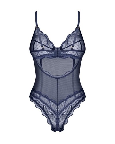 Obsessive Nighty Blue nyitott body - XS/S