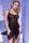 Chilirose asszimetrikus fekete  babydoll - L