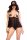 Chilirose láncos nyitott babydoll - S