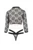 Passion Leticia fekete body - L/XL