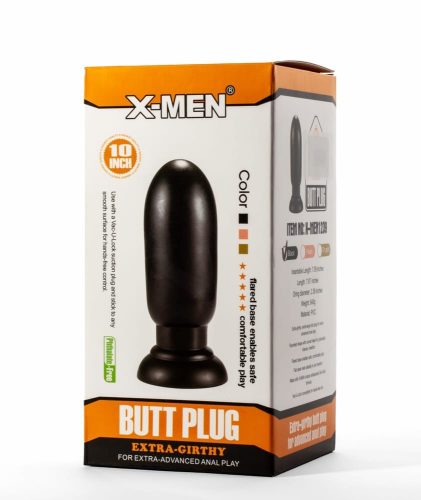 X-men nagy fekete anál tágító - 20 cm