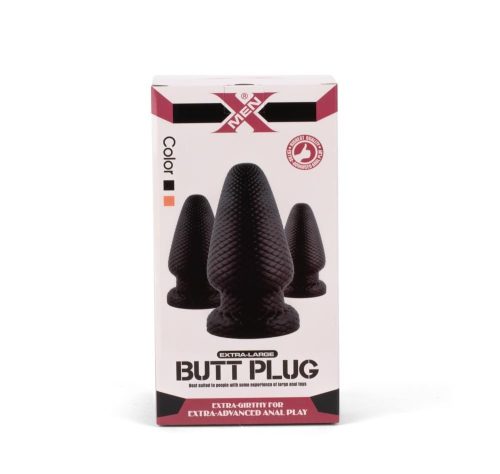 X-men extra nagy bordázott anál plug -25 cm