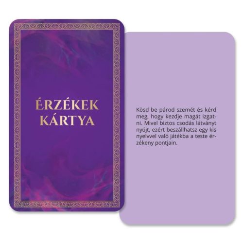 Érzékek játéka társasjáték 