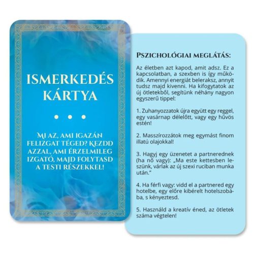 Érzékek játéka társasjáték 