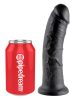 King Cock élethű fekete dildó - 20 cm
