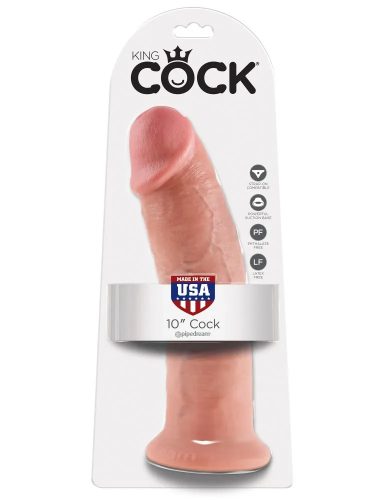 King Cock bőrhatású letapasztható dildó - 25 cm