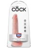 King Cock bőrhatású letapasztható herés dildó - 15 cm