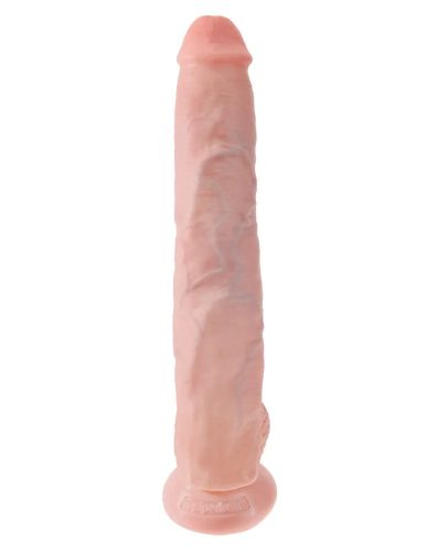 King Cock bőrhatású letapasztható dildó - 36 cm