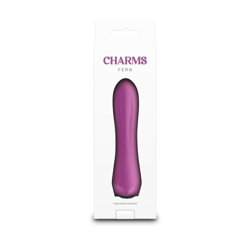 Charms Fern akkus szilikon vibrátor - lila